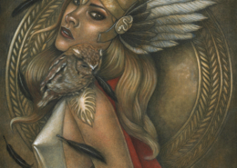 Athena - Original Painting by Artist Carolina Lebar
