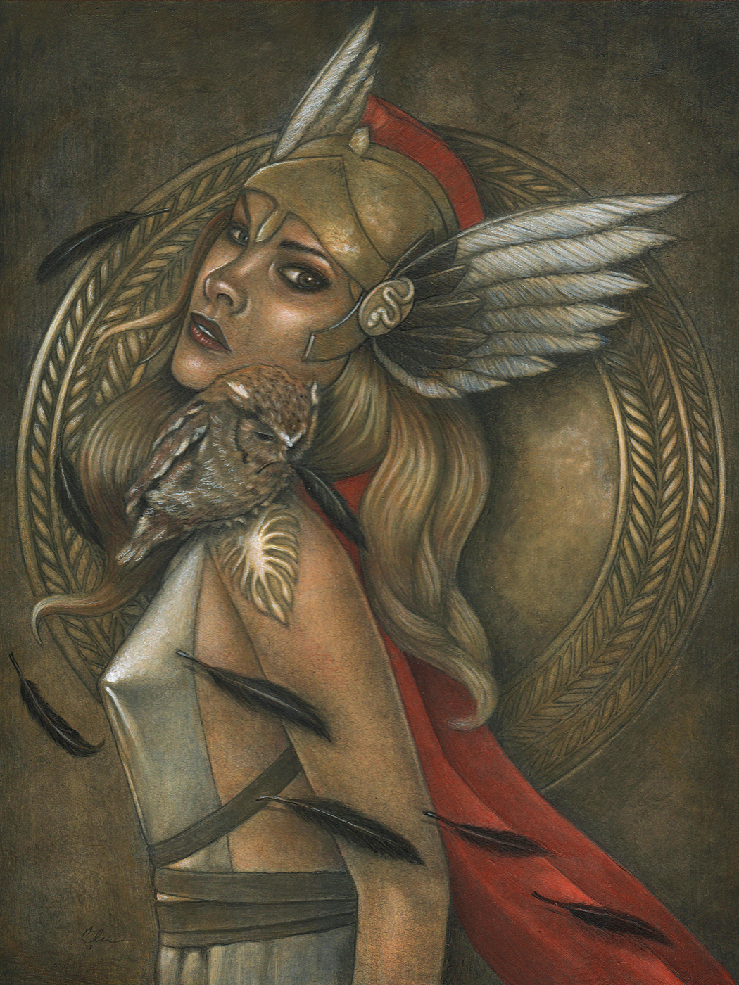 Athena - Original Painting by Artist Carolina Lebar