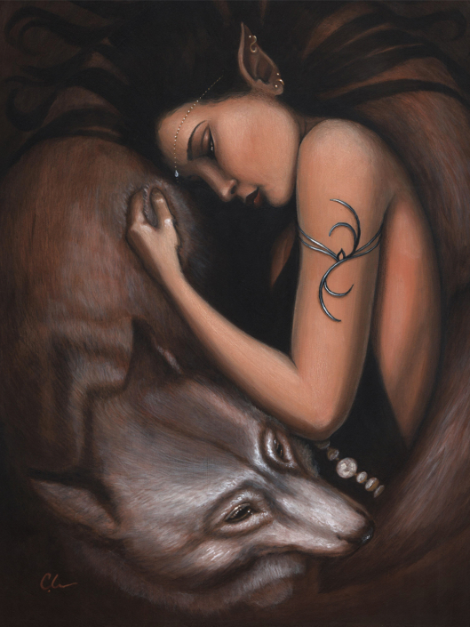 Knight and Dae Knight and Dae - Original Acrylic Painting by Artist Carolina Lebar
