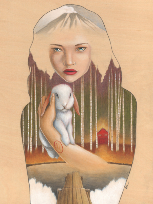 Madman’s Daughter Madman's Daughter - Original Acrylic Painting by Artist Carolina Lebar