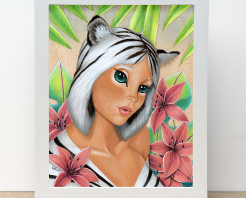 Tigre - Original Acrylic Painting by Artist Carolina Lebar