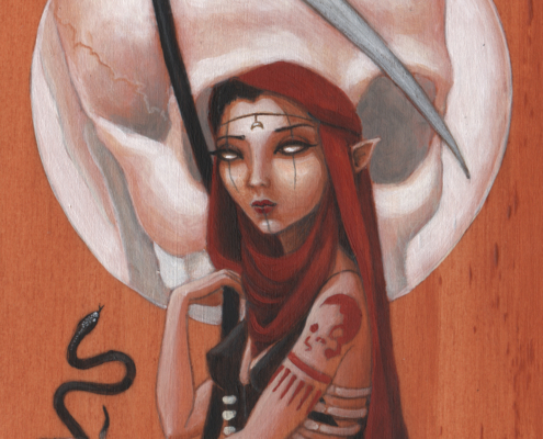 Azyele - Original Acrylic Painting by Artist Carolina Lebar