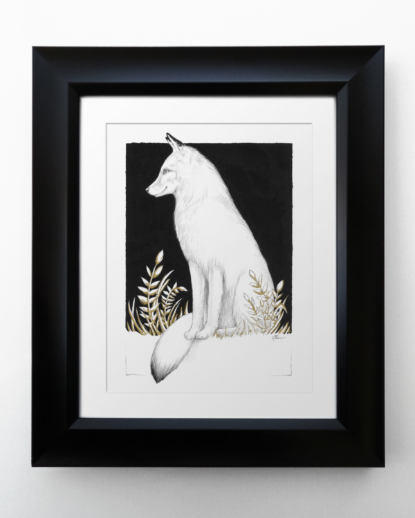 Watchful One Matted and Framed