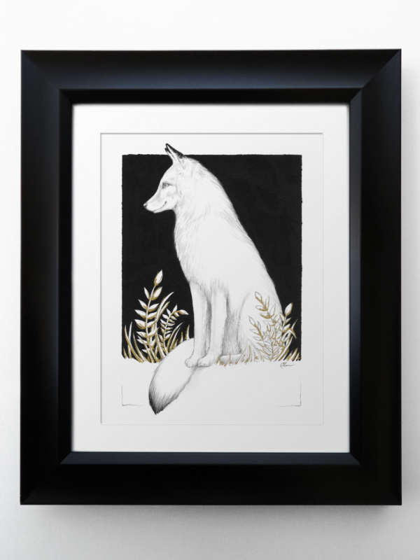 Watchful One Matted and Framed