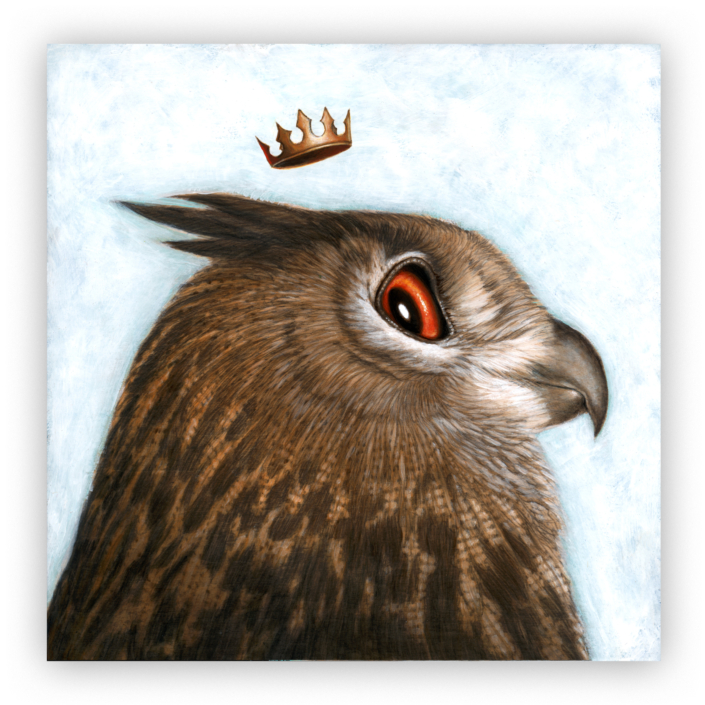 KING FLACO | Artist Carolina Lebar | Animal Kingdom Series